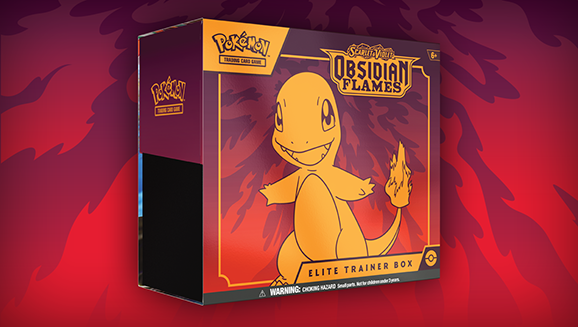 Pokemon Card Sleeves - Obsidian Flames - Charmander Elite Trainer - 65  Sleeves + 4 Cardboard dividers