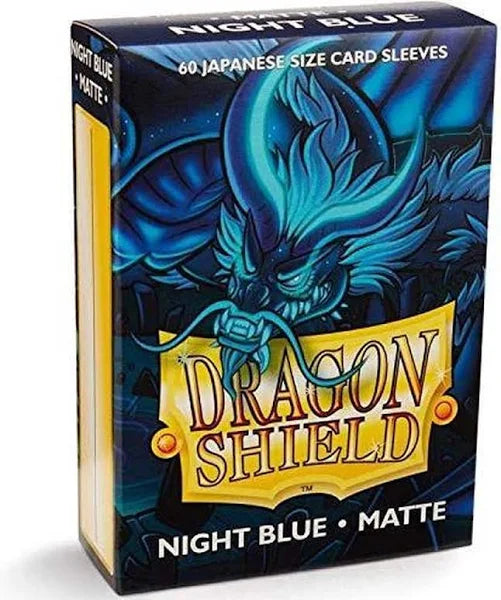 Dragon Shield Japanese size Matte Sleeves - Night Blue (60 Sleeves) –  Evolution TCG